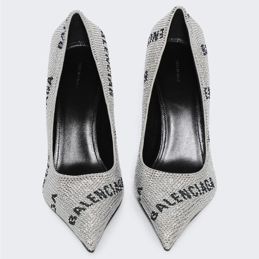 BALENCIAGA CRYSTAL EMBELLISHED KNIFE PUMPS. BRAND NEW WITH BOX & DUST BAG